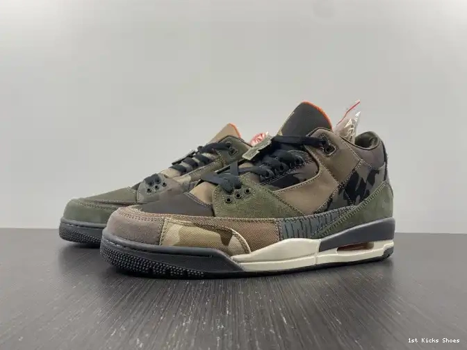 1st Kicks Shoes Retro DO1830-200 Jordan Patchwork Air Camo 3 0604